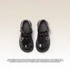 Zapatos Negros de Performance para Niños de Primavera y Otoño, Mocasines para Niñas, Zapatos Individuales de Mary Jane de Suela Blanda para Niñas Pequeñas, Zapatos para Bebés Niñas