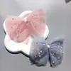 Faixa de Cabelo de Pérola da Moda Acessórios de Cabelo para Crianças Pequenas-Elegante Faixa de Cabelo com Véu de Renda Acessórios de Vestuário Acessórios de Bolsa