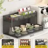 Estante de almacenamiento para tazas, portavasos para cocina, mesa de comedor, encimera, para colocar tazas, tazas de café, tazas de té y vasos de agua, estante organizador