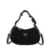 Bolso de Suede Retro para la Axila para Mujer 2025 Nuevo Otoño Moda Nicho Bolso de Hombro Bolso de Mano para Viajes