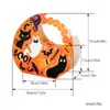 Caja de dulces de estilo europeo, nueva caja portátil de Halloween, bolso de mano de luna de Halloween, embalaje de papel, caja para pastel