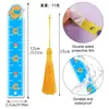 Marcador de Página com Tassel de Dinossauro em Acrílico Transparente Material Escolar para Estudantes Papelaria Presentes Criativos Estilo Quente Transfronteiriço