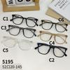 Celebridad de Internet TR90 Montura de Gafas de Marco Grande Gafas de Moda Coreanas con Luz Anti-Azul Gafas a Juego para Hombres y Mujeres Gafas 5195