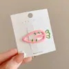 Estilo Coreano Nuevo Lunares Estrella de Cinco Puntas Gota de Agua Niños Blanco y Negro Puntos Flequillo Lateral Pinza para el Cabello Lindo Accesorio para el Cabello