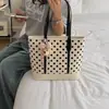 Bolso de Mano Grande de Lunares Sencillo para Mujer Modelo Nuevo 2026 Bolso de Hombro Casual Diario Bolso Tote Artístico para Viajes