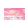 Comercio exterior transfronterizo Amazon pétalos rosas TARJETA DE AGRADECIMIENTO Juego de Pegatinas THANK YOU
