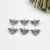 Brincos de Abelha Inseto em Liga de Titânio ASTMF-136 Titânio G23 Novo Piercing Punctura Hexagonal Abelhas Joias Cabeça