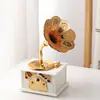 Regalo Creativo Máquina de Café de Manivela Caja de Música Adornos Regalos para Niños Decoraciones de Escritorio para Estudiantes Serie de Cajas de Música