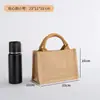 Bolsa de Linho Atacado Sacola de Juta DIY Bolsa de Mão de Linho Ecológica Bolsa de Linho Padrão de Logo Imprimível