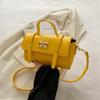 Bolso Casual Simple para Mujer 2024 Verano Nuevo Moderno Bolso Cuadrado Pequeño con Lazo Bolso Bandolera de Moda para Mujer