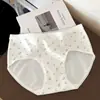 Roupa Íntima Feminina Floral para Meninas Algodão Puro Antimicrobiano Entrepernas Calcinhas 2025 Novo Estilo Shorts que Não Apertam Venda por Atacado