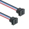Conector fêmea Tipo-C4P com cabo LN015, módulo DIY integrado moldado por injeção, suporta transmissão de dados USB2.0