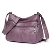 Bolsa Nova de Couro Macio para Mulheres 2022, Versátil, Fashion, Grande Capacidade, Senhora de Meia-Idade, Bolsa para Sogra, Bolsa de Ombro Transversal