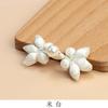 Botón de Placa Cheongsam Hengmeihe Estilo Nacional Perla de Alto Brillo Botón Hecho a Mano Tendencia Nacional Bermellón Ciruela Dinastía Han Accesorios Decorativos