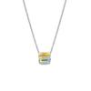 Colar de Cristal de Açúcar Aurora Prata Esterlina S925 Estilo Coreano Chique Estilo Cool Compacto Corrente de Clavícula Geométrica Feminina Joia