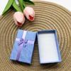 Caja de embalaje para collar, anillo, pendientes y pulsera con lazo, caja de regalo, joyero, joyero, caja para collar.