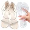 Palmilha de Gel Transparente Autoadesiva Lavável com Amortecimento e Alívio de Pressão de Três Pontos para Sapatos de Salto Alto Femininos