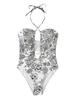 Trajes de Baño para Mujer 2023 Nuevas Llegadas Hombros Descubiertos Bikini con Cierre Frontal y Lazos Nueva Recomendación Popular de Una Pieza Sexy