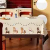 Mantel de Mesa Melard Impermeable y a Prueba de Aceite, Mantel Rectangular Sin Lavado, Mantel de Mesa de Café Estilo Ins de Lujo Ligero de Gama Alta