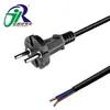 Cable de alimentación de calibre europeo certificado VDE Enchufe de herramienta VDE Cable de 0,5/0,75 mm² Enchufe de calibre europeo con cola de pin