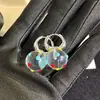 Aretes de Bola de Burbujas de Puntos Transparentes de Colores, Estilo Chica Dulce, Aretes de Puntos de Colores Contrastantes, Diseño de Nicho, Aretes Diarios, Clips para Orejas para Mujer