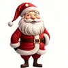 Adornos Colgantes Acrílicos de Santa Claus Modelo Nuevo Transfronterizos, 12 Diseños Mixtos de Santa Claus de Dibujos Animados Decoraciones para Árbol de Navidad
