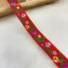 Fita Bordada Jacquard Flor de 2cm Acessórios de Cabelo Adorno de Cabeça Acessórios para Roupas de Performance Cinto para Embalagem de Caixa de Presente
