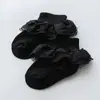 Meias de Renda para Meninas, Meias Curtas de Renda para Recém-Nascidos, Respiráveis, Absorventes de Suor, Antiderrapantes, Meias de Bebê Classe A