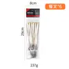 Serie Medio Oriente Paquete de 6 Juego de Cubiertos de Acero Inoxidable Corona Diamante Estrella Chapado en Oro Real Cuchillo Tenedor Cuchara para Comida Occidental Bolsa de PVC