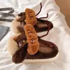 Lindas pantuflas de algodón con forma de cucaracha para perrito para mujer, otoño e invierno, pantuflas cálidas peludas antideslizantes de interior para pareja para hombre