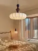 Estilo retrô madeira maciça novo estilo chinês lâmpada de quarto sala de estar escritório de alta qualidade lustre de seda novo estilo chinês estilo francês