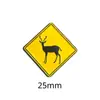 Insígnia de Emblema de Placa de Rua do Oriente Médio Camelo Aviso Padrão de Seta Azul Metal Adesivo para Celular Fábrica de Presentes de Cultura de Tráfego