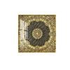 Cuadro colgante Thangka de oro negro, pintura de entrada con mantra de seis caracteres, sutra del corazón, mandala Xizang, pintura decorativa para sala de estar de hotel pintada en oro, pintura al óleo