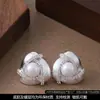 Fiebre coreana mismo estilo alto brillo perfectamente redondos pendientes de botón de perla Swarovski pendientes lujo ligero elegante alta gama pendientes para el trabajo