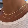 Colar retrô de metal multicamadas feminino simples personalidade corrente de pato luxo colar sofisticado corrente clavicular empilhada atacado