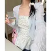 Cárdigan de Seda de Hielo con Protección Solar para Mujer, Chal Delgado para Verano, Combinado con un Vestido de Tirantes, Cubierta Exterior, Capa Pequeña de Estilo Francés
