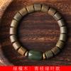 Contas de barril de sândalo verde DIY pulseira de galhos verdes e folhas verdes fabricantes atacado especificações 0.8 contas de terço decorações para homens e mulheres