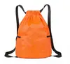 Bolsa de Fútbol Baloncesto Gran Capacidad Bolsillo Exterior tipo Paquete Entrenamiento Deportivo Fitness Cordón Mochila Estudiante Outlet de Fábrica