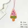 Pingentes artesanais de miçangas, acessórios de frutas e flores, materiais decorativos para bolsas e pingentes de celular, envio rápido direto do fabricante