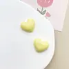 Serie de colores macaron superficie brillante adorno de corazón positivo accesorios funda de teléfono diy decoración Crocs pasador de pelo pinza de pelo materiales