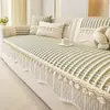 Almofada de Sofá de Chenille Estilo Quatro Estações Francesas 2026 Novo Estilo Almofada para Sofá de Sala de Estar Antiderrapante Formato Irregular Tecido de Cobertura Almofada de Assento