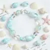 Pulseira de Cerâmica com Design Exclusivo, Sensação de Luxo, Doce e Versátil, Artística, Simples, Fresca, Pulseira da Série Oceano para Mulheres