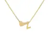 Venta caliente, collar personalizado con carta de amor de acero inoxidable, colgante doble, ambiente sencillo, accesorios de joyería, fábrica al por mayor