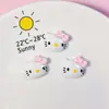 Accesorios para Joyería DIY de Gato Lindo de Dibujos Animados Personalizados Parche de Resina Cubierta Protectora para Funda de Teléfono Móvil Pasador Materiales Hechos a Mano