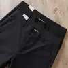 Estación Europea Otoño e Invierno Hombres de mediana edad Algodón Lavado Elástico Clásico Versátil Negocios Gruesos Cintura Alta Casual Pantalones Rectos