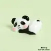 Resina Tridimensional Fofo Panda Vermelho Fofo Acessórios de Joias DIY Decoração Criativa para Desktop de Carro Pequenos Enfeites Boneca