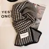 Cachecol Feminino Inverno Novo Espessado Quente Tricô Lã Aquecedor de Pescoço Versátil Cor Sólida Estilo Coreano Estudante Tendência