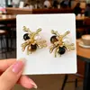 Pendientes de Ojo de Tigre 'Fuegos Artificiales Dorados' para Mujer, Diseño Único de Nicho para Otoño e Invierno, Pendientes de Rosa Coloridos, Lujo Ligero