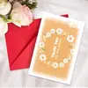 Selección de Colección de Tarjetas de Agradecimiento, Juego de Tarjeta de Felicitación con Sobre, Mensajes Escritos a Mano, Bendiciones, Tarjetas Plegables con Texto