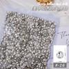 Joyería para Uñas Diamante Transparente Corazón de Melocotón Explosivo Cristal de Cristal Blanco Joyería Manicura Lote Completo Punta de Mariposa Diamante